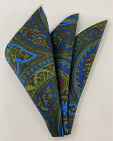 Macclesfield Printed Silk Pocket Square MCP-733